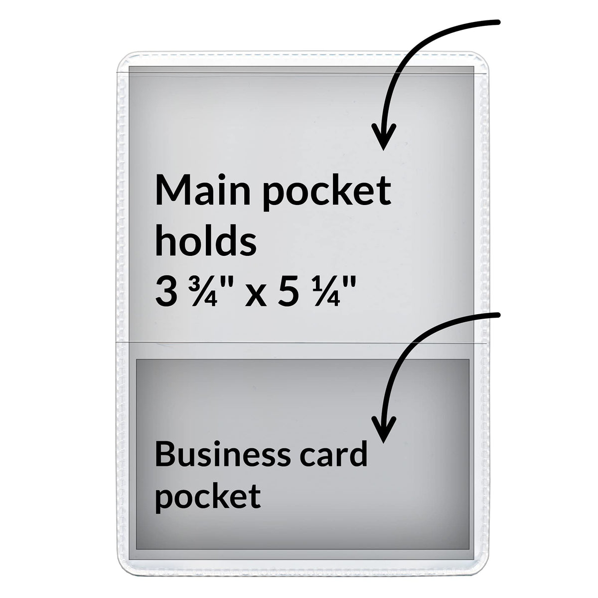 StoreSMART® - White-Back Auto Insurance & ID Card Holders - 20 Pack - RFS20-W20