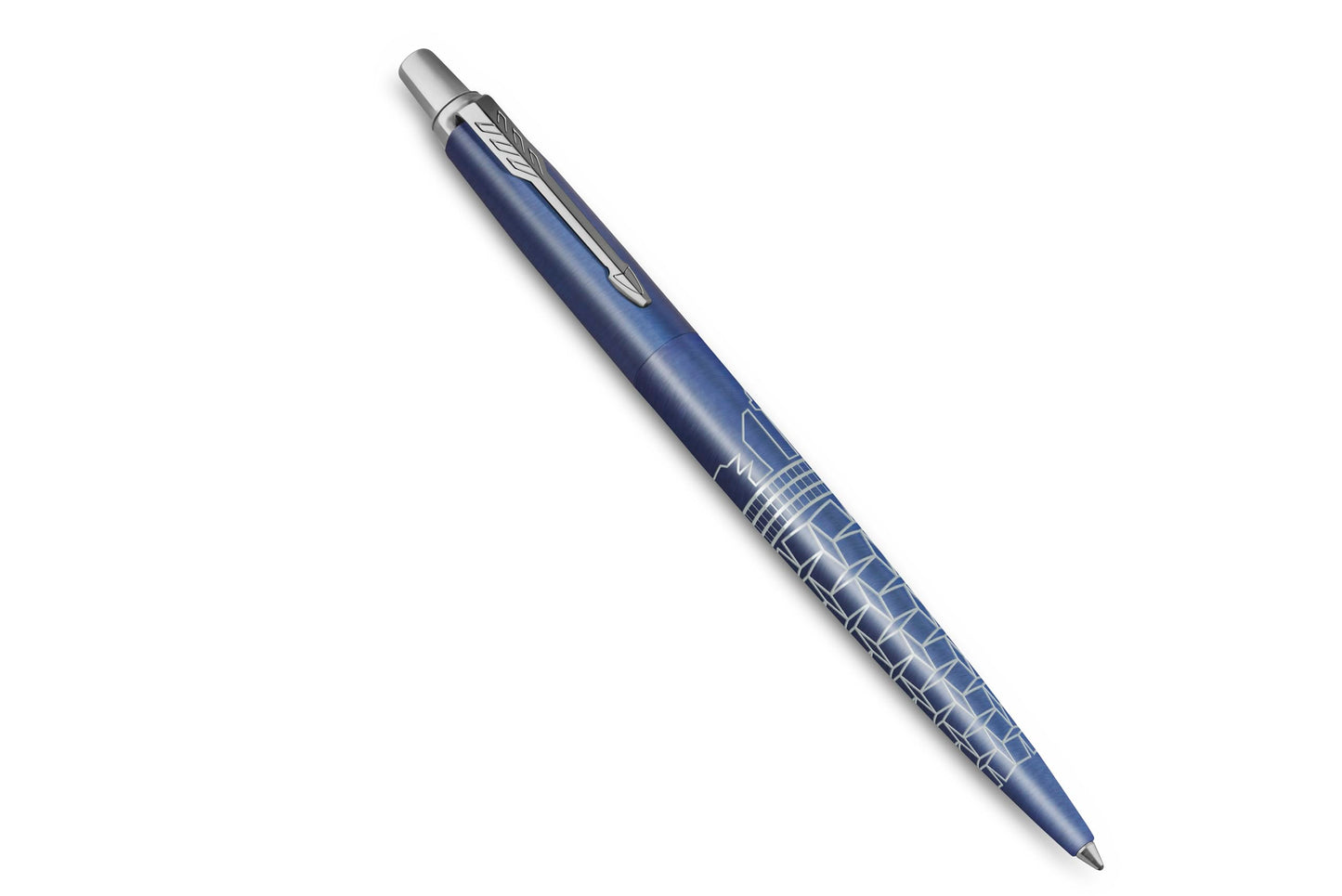 Parker Jotter Ballpoint Pen | Special Edition | Seoul Blue with Chrome Trim | Medium Point | Blue