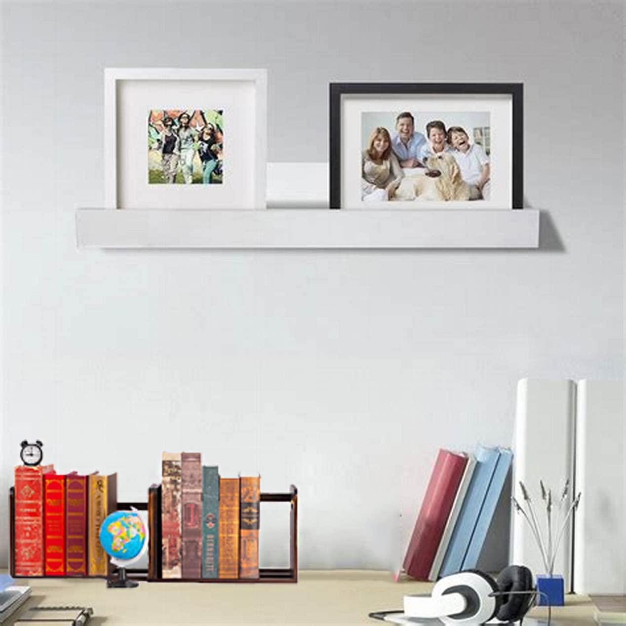 Fox Claw Desktop Bookshelf Expandable Desktop Organizer Counter Bookcase Desk Storage Organizer