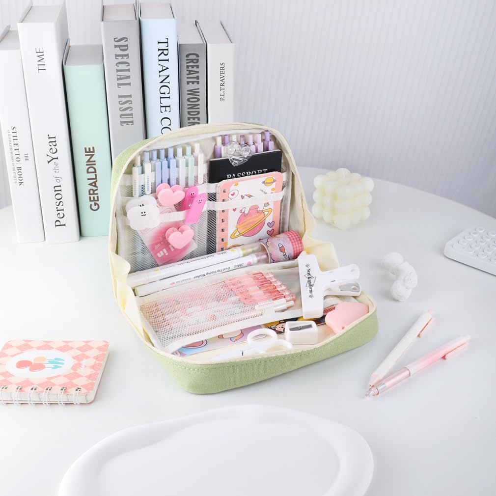 iSuperb Big Pencil Case Pouch Large Capacity Can Hold a Book, Pen Pouch Waterproof for Adult Kids