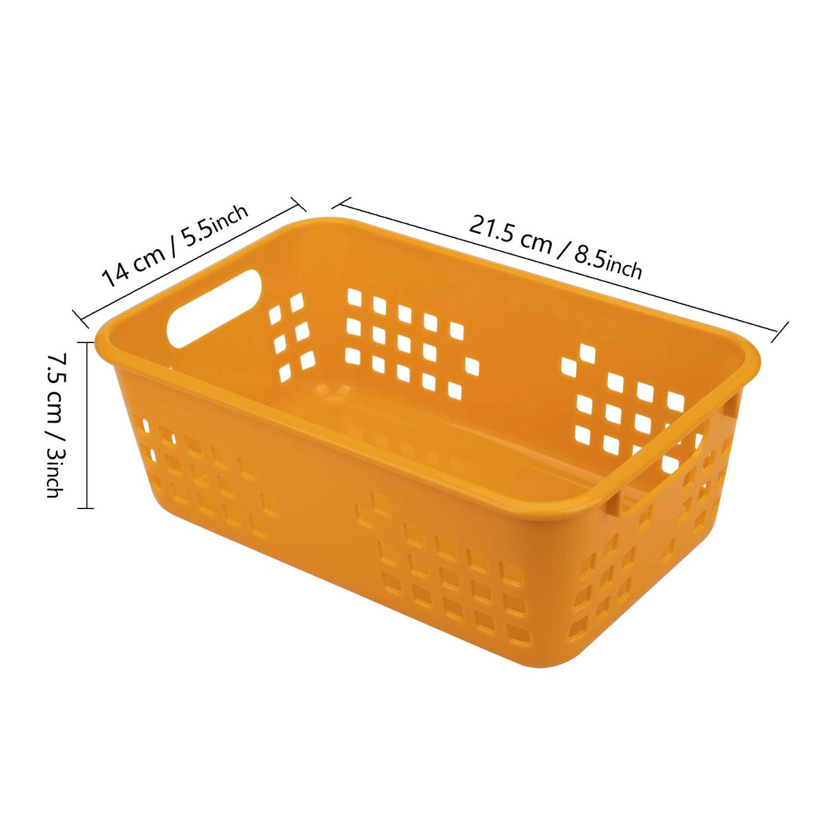 Jucoan 12 Pack Classroom Storage Baskets, Colorful Small Plastic Organizer Basket Bin, Pen Pencil