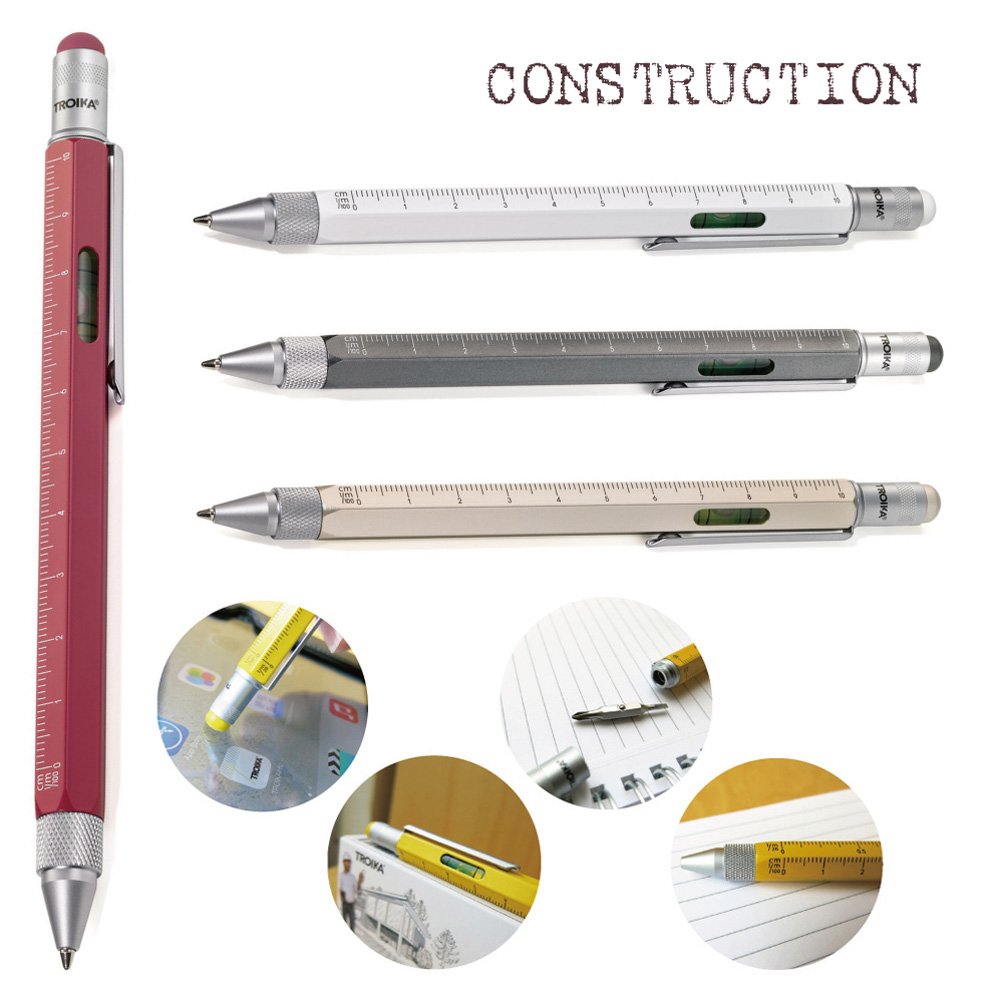 Troika Construction Ballpoint Pen - White