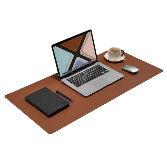 Desk Pad Blotter,Wolaile 36x17 in Large PU Leather Mouse Pad,Waterproof Non-Slip Writing Desktop