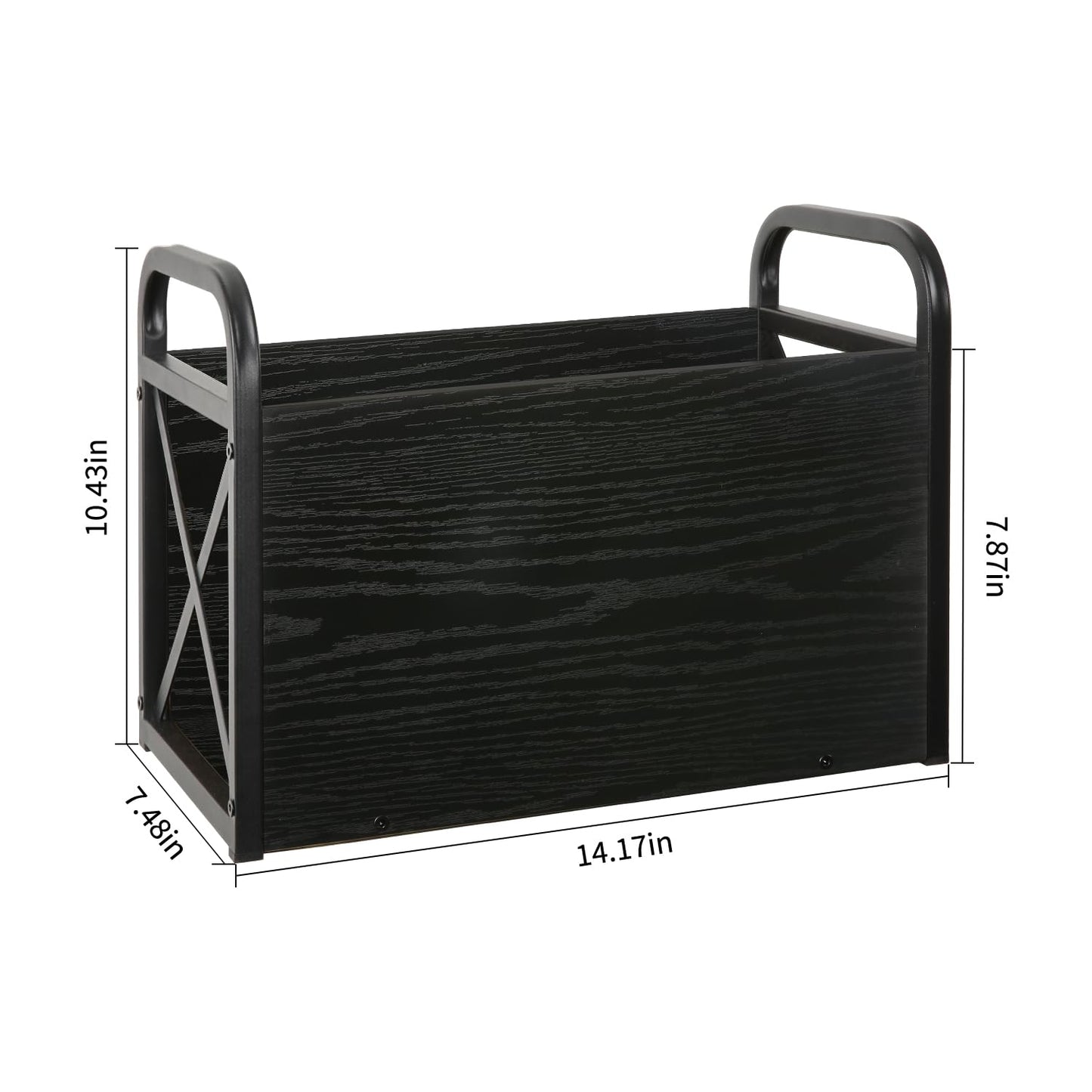 YINMIT Magazine Holder, Magazine Rack Floor, Magazine Storage Basket, Folder Organizer Bin for