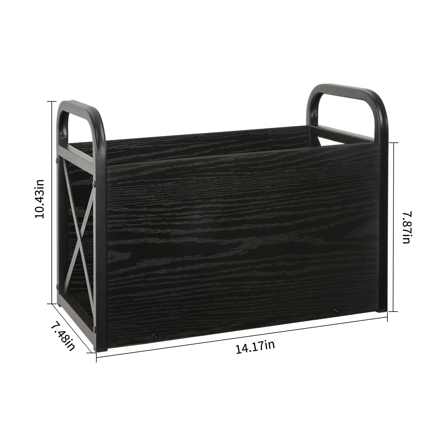 YINMIT Magazine Holder, Magazine Rack Floor, Magazine Storage Basket, Folder Organizer Bin for