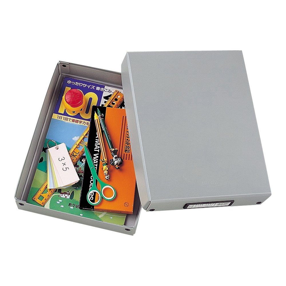 Lihit Lab Desk Tray, Tool Box, Document Storage, A4, Olive, A717 Oli