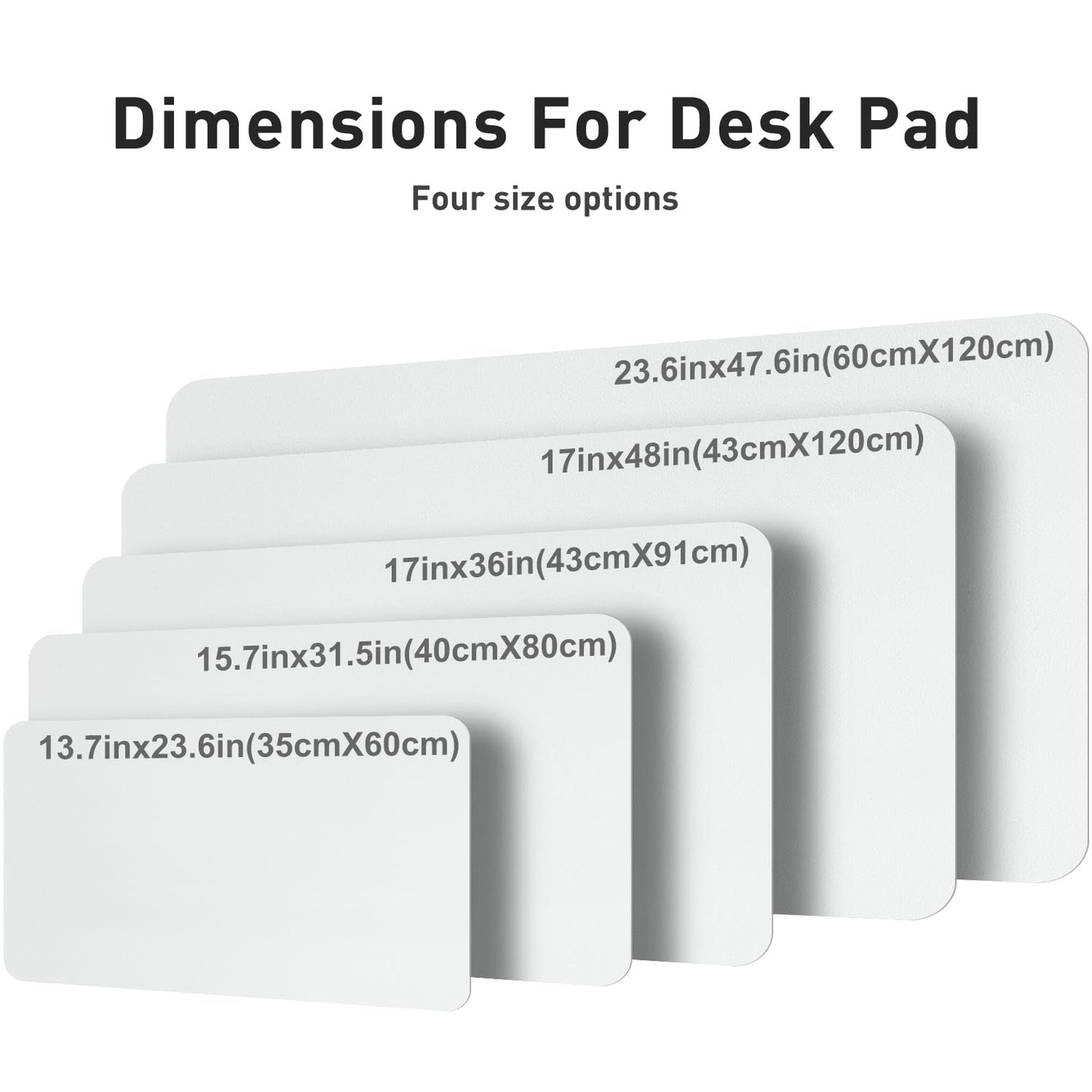 Aothia Faux Leather Desk Mat – Large Mouse Pad, Non-Slip PU Leather Blotter, Waterproof Writing