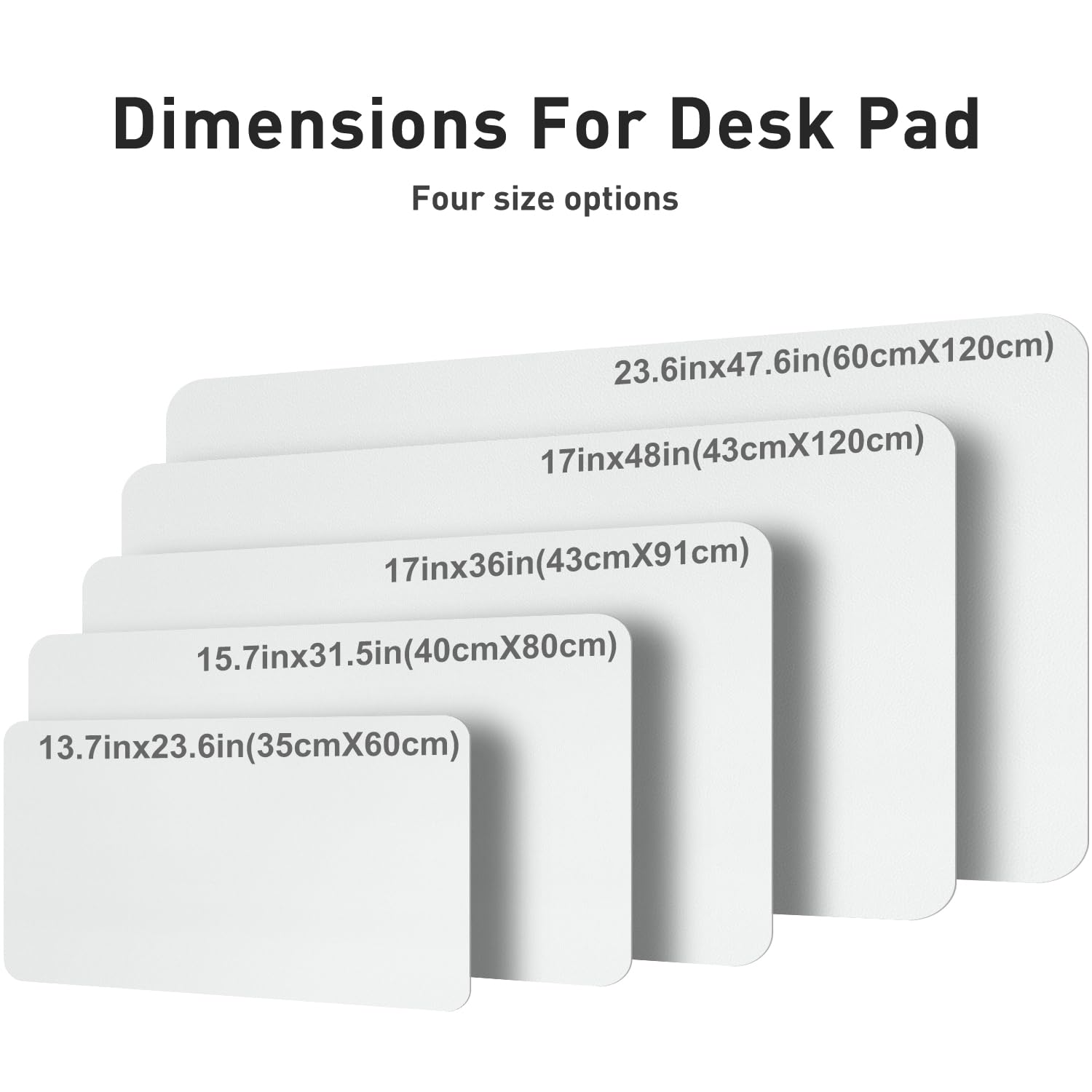 Aothia Faux Leather Desk Mat – Large Mouse Pad, Non-Slip PU Leather Blotter, Waterproof Writing