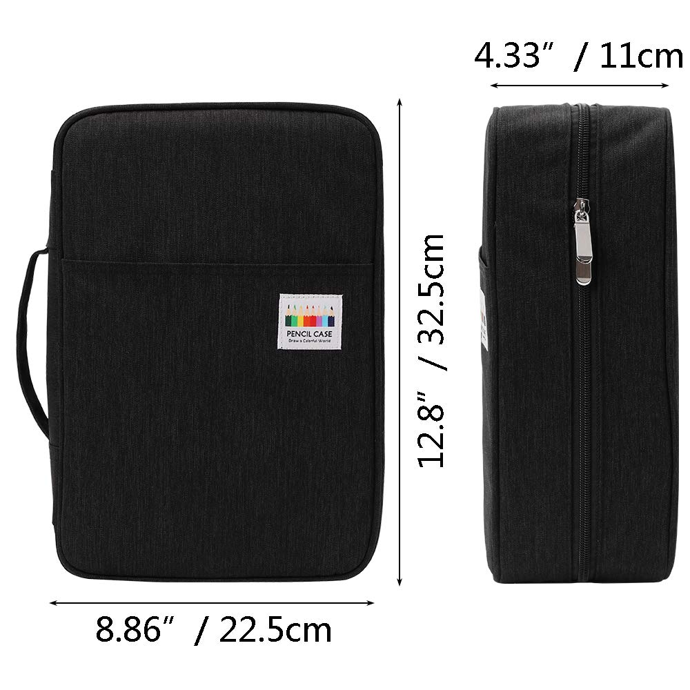 JAKAGO 304 Slots Colored Pencil Case Large Capacity Storage Bag for Artist Painter Multi-Functional