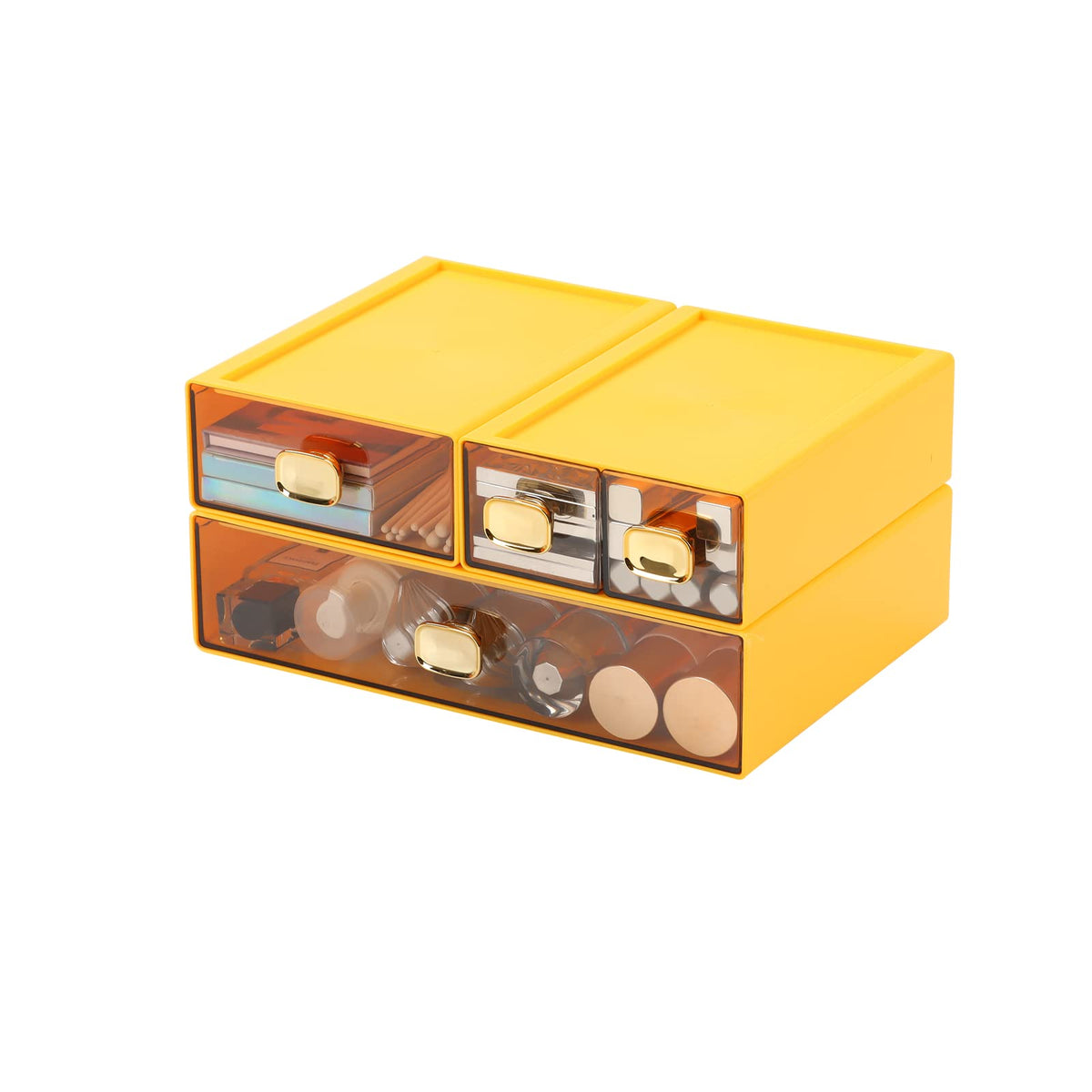 OSteed Desktop Storage Drawers, Stackable Countertop Organizer with Drawers