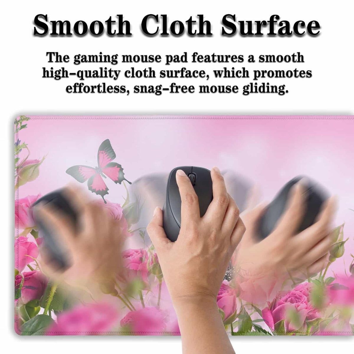 Samgula Computer Desk Mat Pink, Large Gaming Mouse Pads Desk Pad for Women Big Mouse Pad, Chic