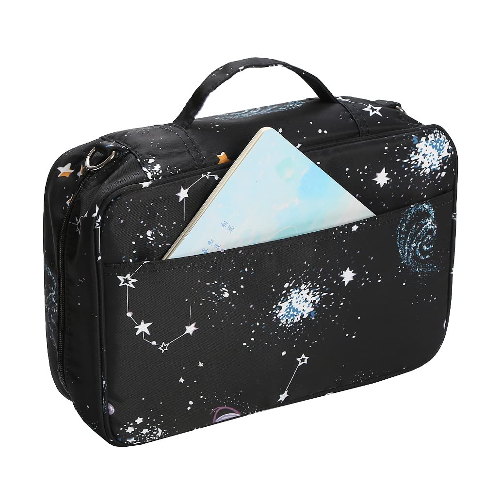 Lbxgap 420 Slots Colored Pencil Case w/Handle & Shoulder Strap