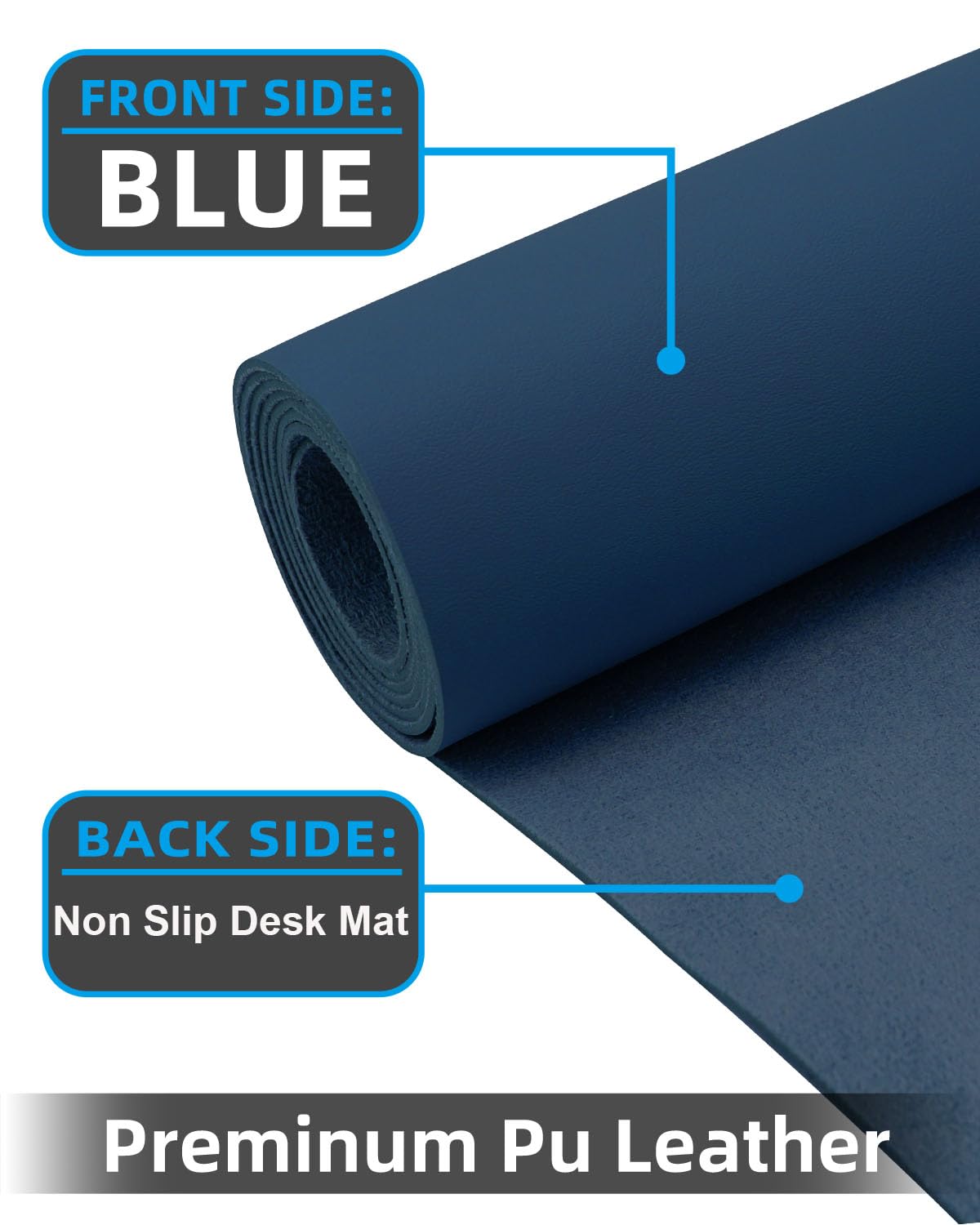 Non-Slip Desk mat,PULeather Desk Pad Protector, Office Desk Mat, Large Mouse Pad,Desk Blotter