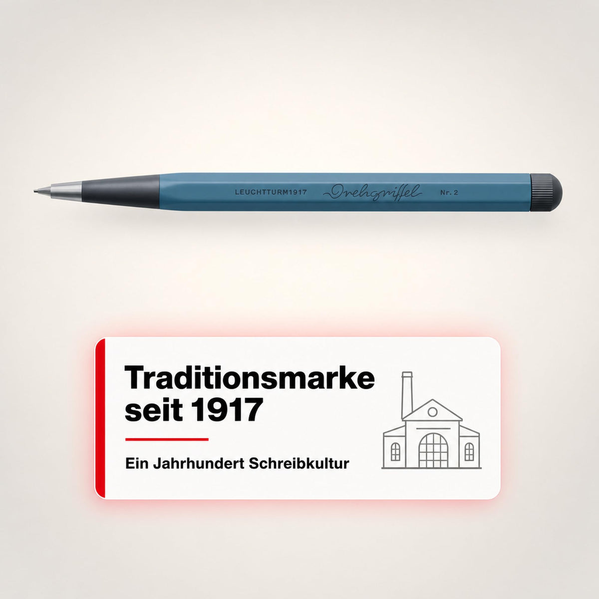LEUCHTTURM1917 - Drehgriffel Mechanical Pencil - Refillable Writing Stylus with 0.7 mm HB Graphite