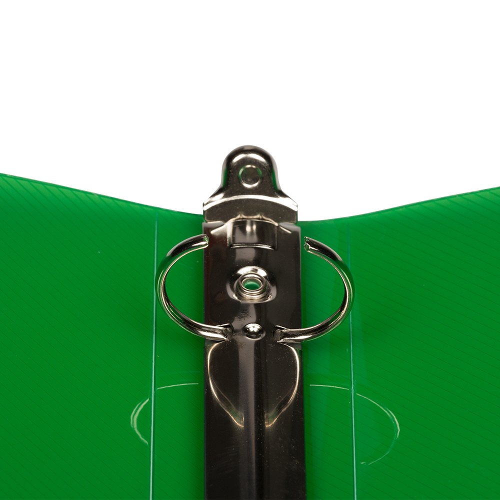 JAM PAPER Plastic 1 inch Binders - Assorted 3 Ring Binders (Red, Blue, Green & Orange) - 4/Pack