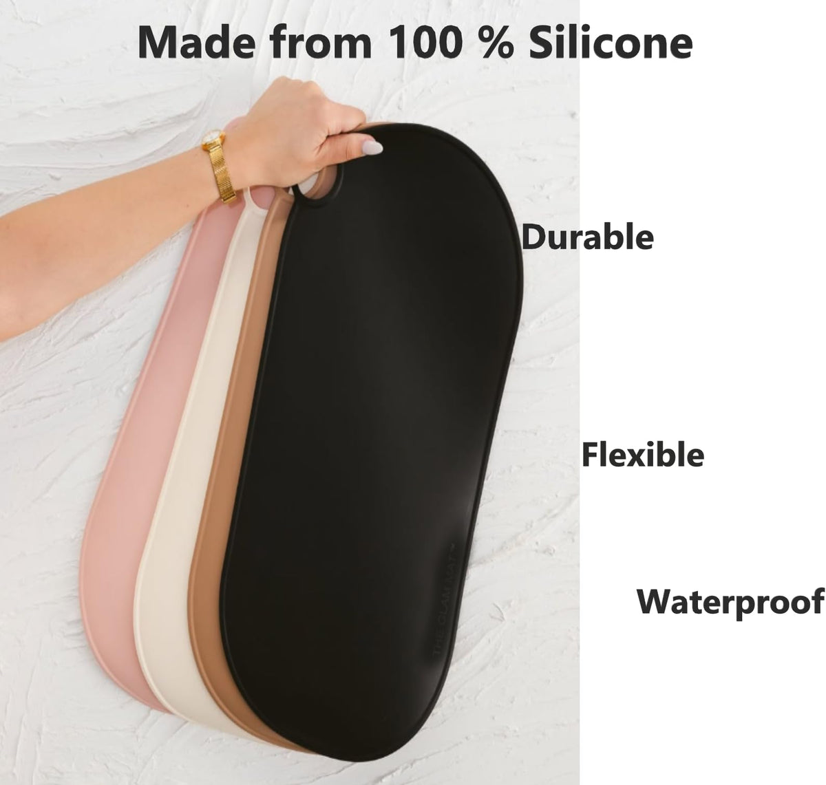 Durable Silicone Vanity Makeup Mat - Heat Resistant, Portable, and Protective | Perfect for Travel