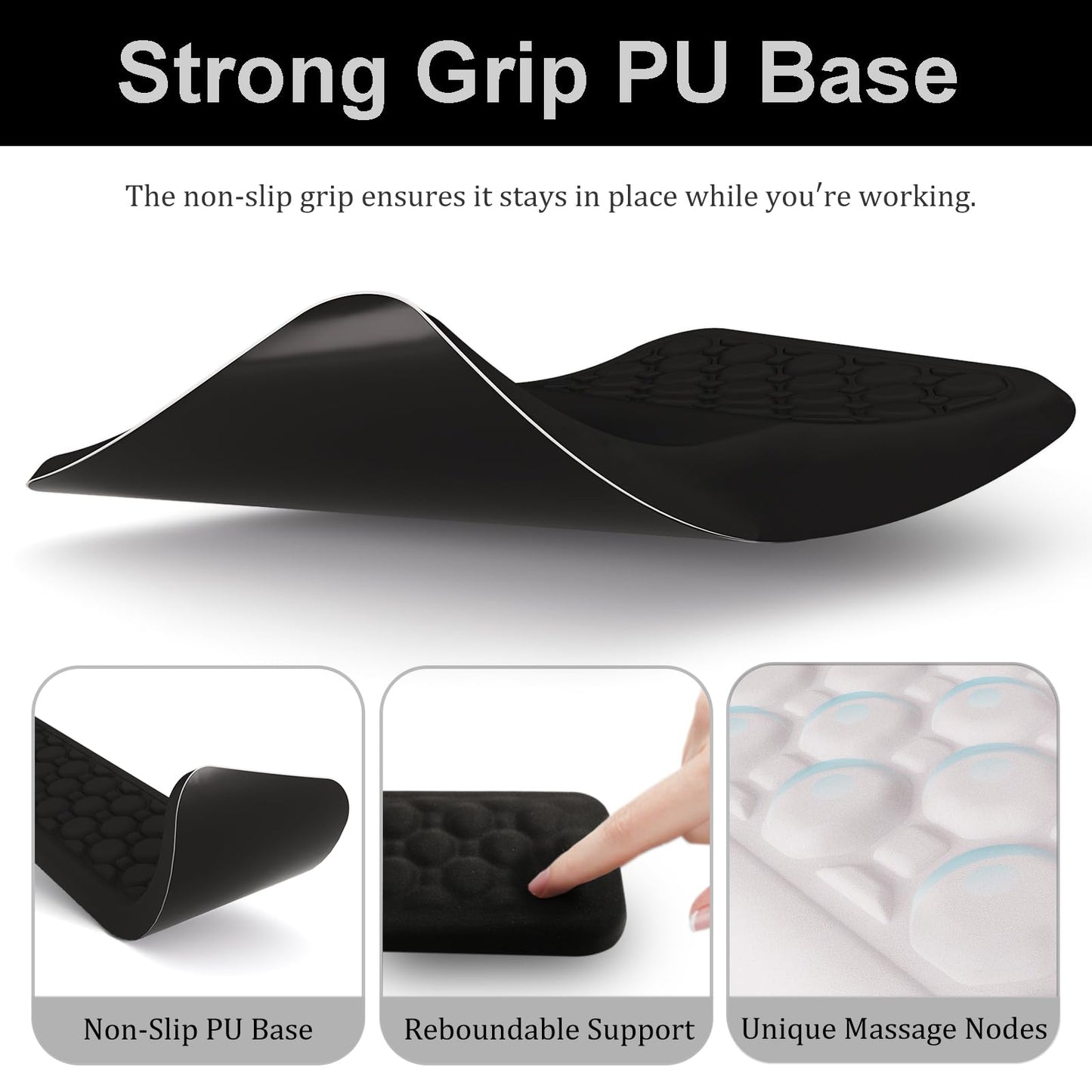 Ospelelf Keyboard Wrist Rest Ergonomic Mouse Pad with Wrist Rest, Arm Wrist Rest for Computer