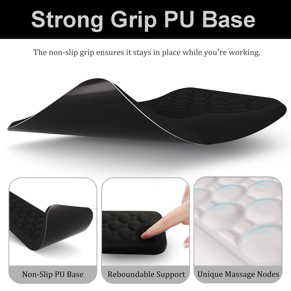 Ospelelf Keyboard Wrist Rest Ergonomic Mouse Pad with Wrist Rest, Arm Wrist Rest for Computer