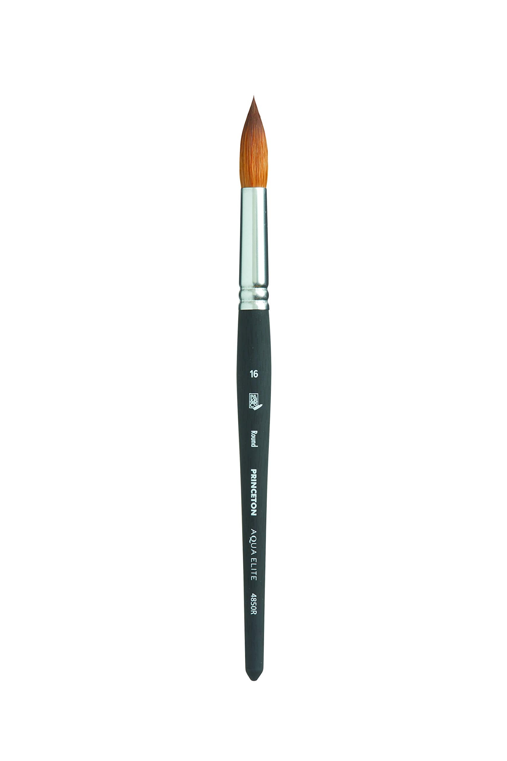 Princeton Aqua Elite, Series 4850, Synthetic Kolinsky Watercolor Paint Brush,Round, Size 16