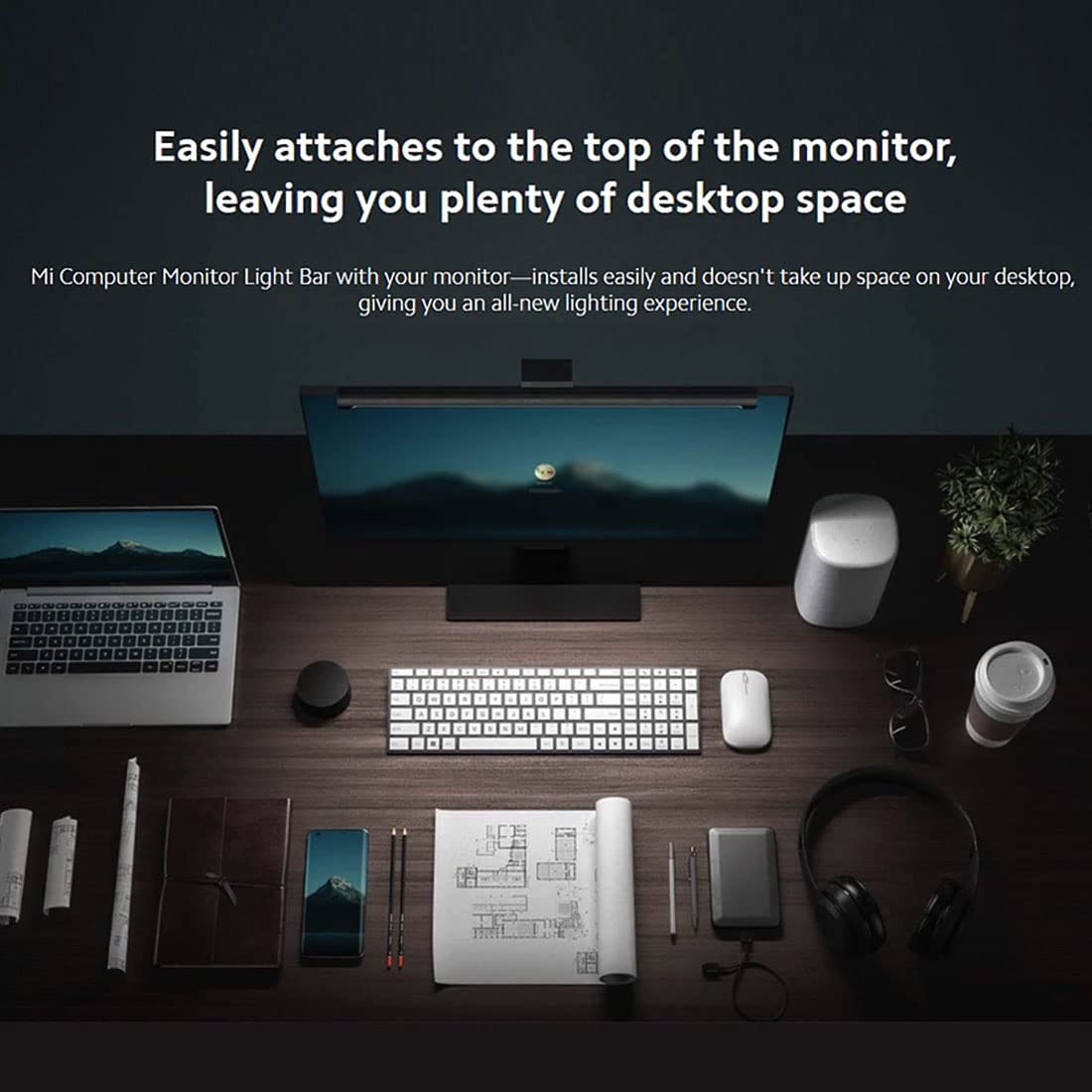 XIAOMI Mi Computer Monitor Light Bar - Wireless Control, Easy Installation, Extra Computer Lighting