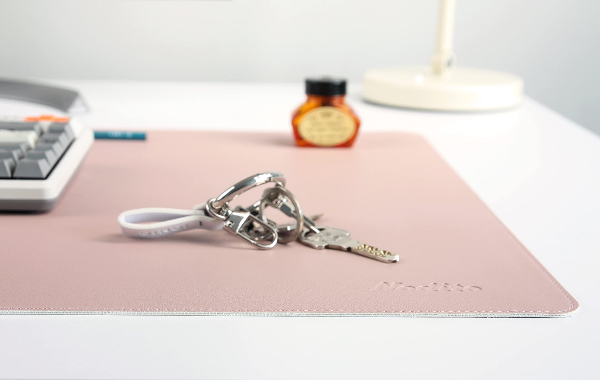NODITO Dual-Sided Leather Desk Pad,Blotter for Laptop Computer,Mouse Pad,Writing,Drawing,Arts and