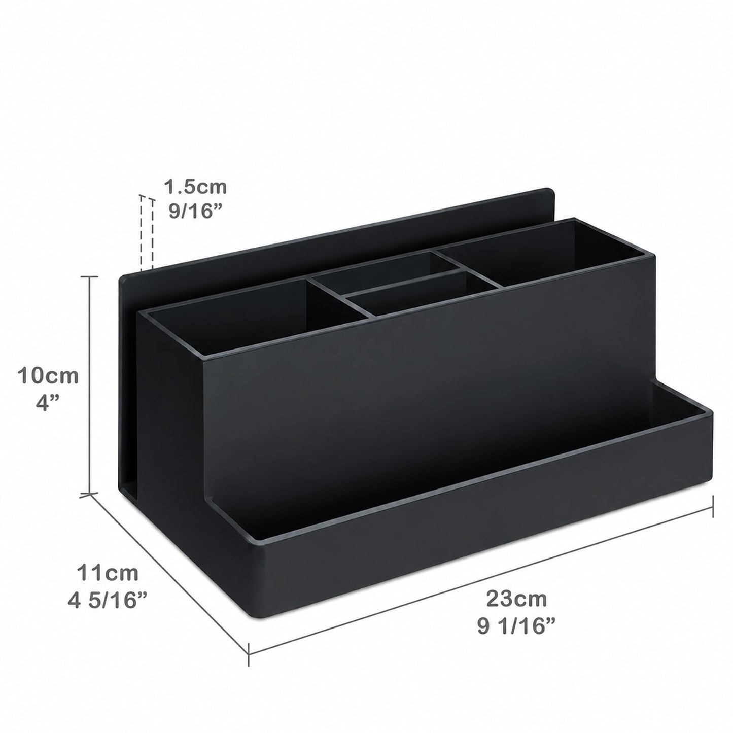 Acrimet Desktop Organizer - Multi Organizer Caddy Holder for Office, Home and School use (Plastic)