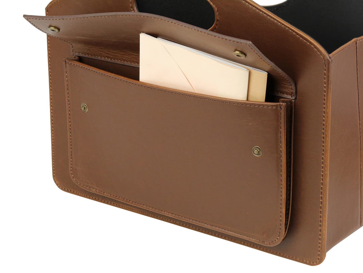 HofferRuffer Magazine Basket Holder, Foldable Magazine Rack, Document File Holder Organizer, File