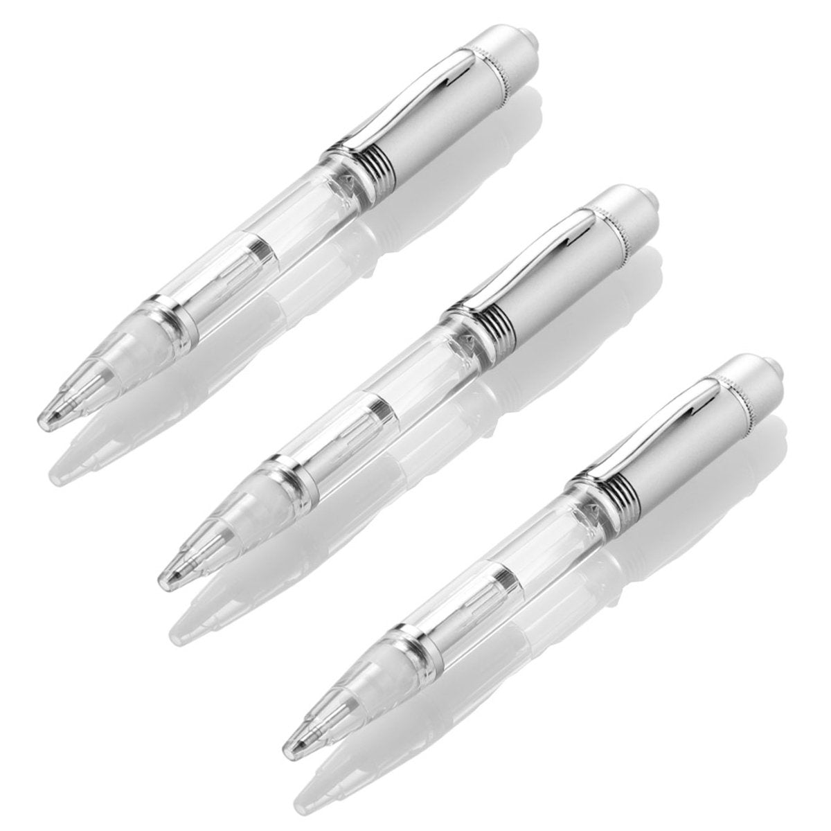 Glovion Led Light Pen,Penlight for Nighttime Writing -Red- Pack of 3 Pens