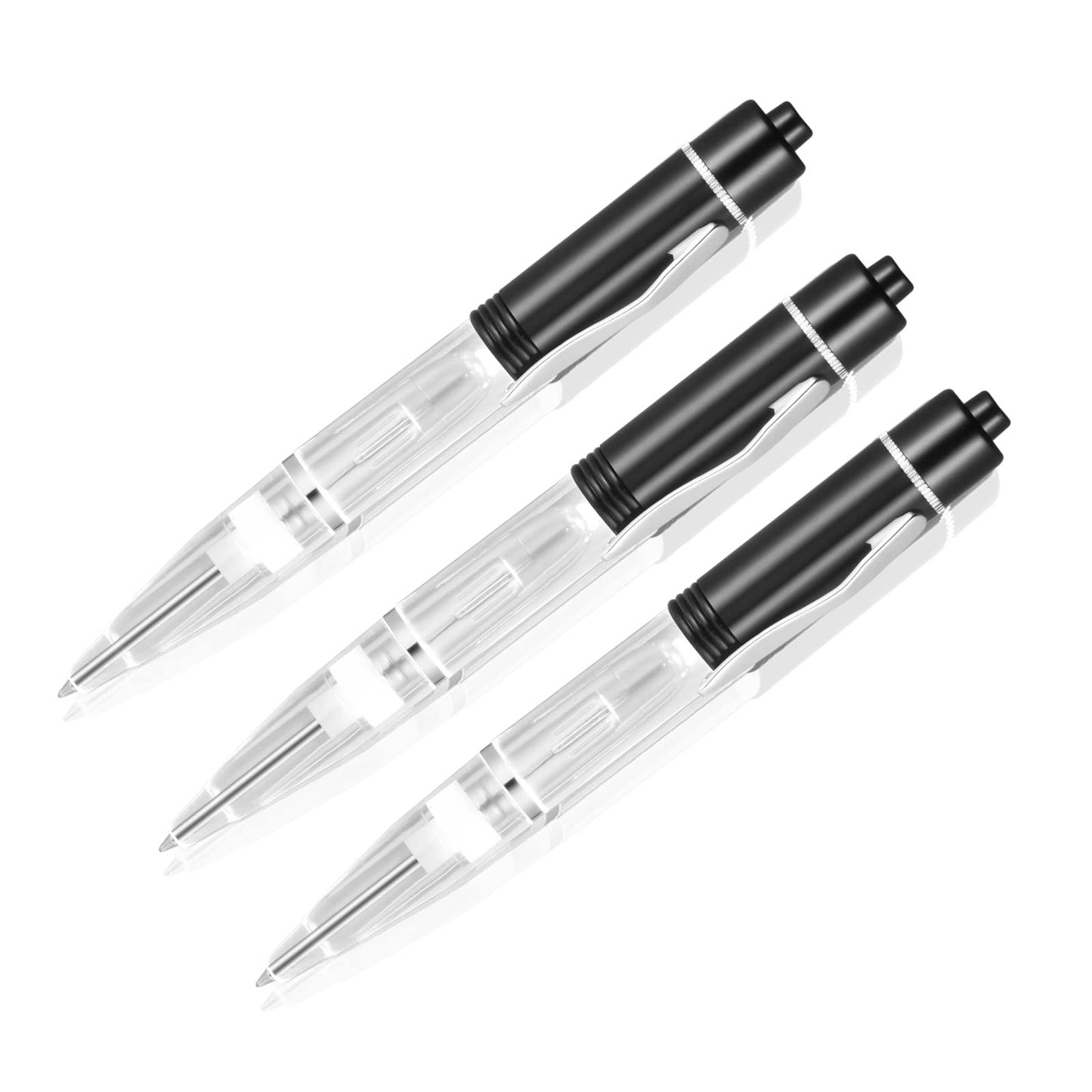Glovion LED Light Pen, Lighted Ballpoint Pen Penlight for Nighttime Writing –Blue Light with Black
