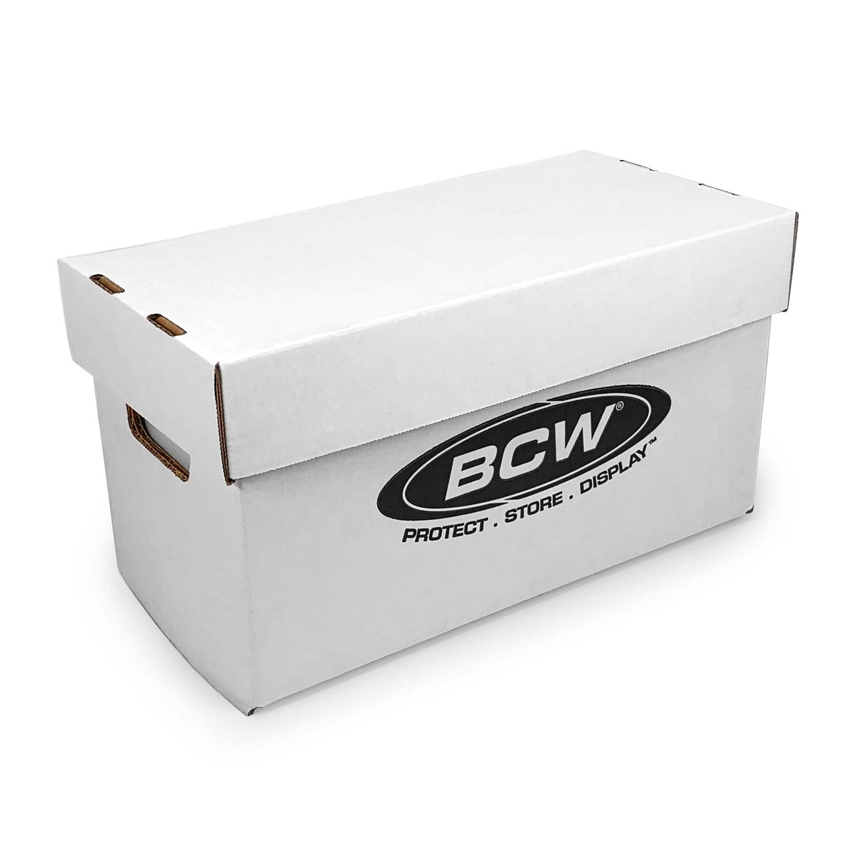 BCW Durable 45 RPM Vinyl Record Storage Box - 1 Pack | Stackable, Heavy-Duty Cardboard | White