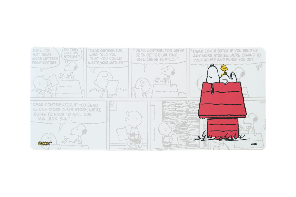 Grupo Erik Snoopy XXL Mouse Mat - Desk Pad - 31.5" x 13.78" Non-Slip Rubber Base Mouse Pad, Gaming