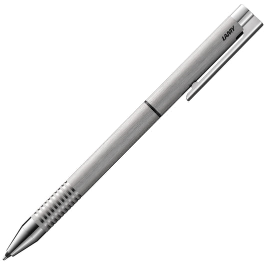 LAMY Logo Brushed Twin Pen Multifunction Pen - Timeless Mechanical Pencil & Ballpoint Pen in