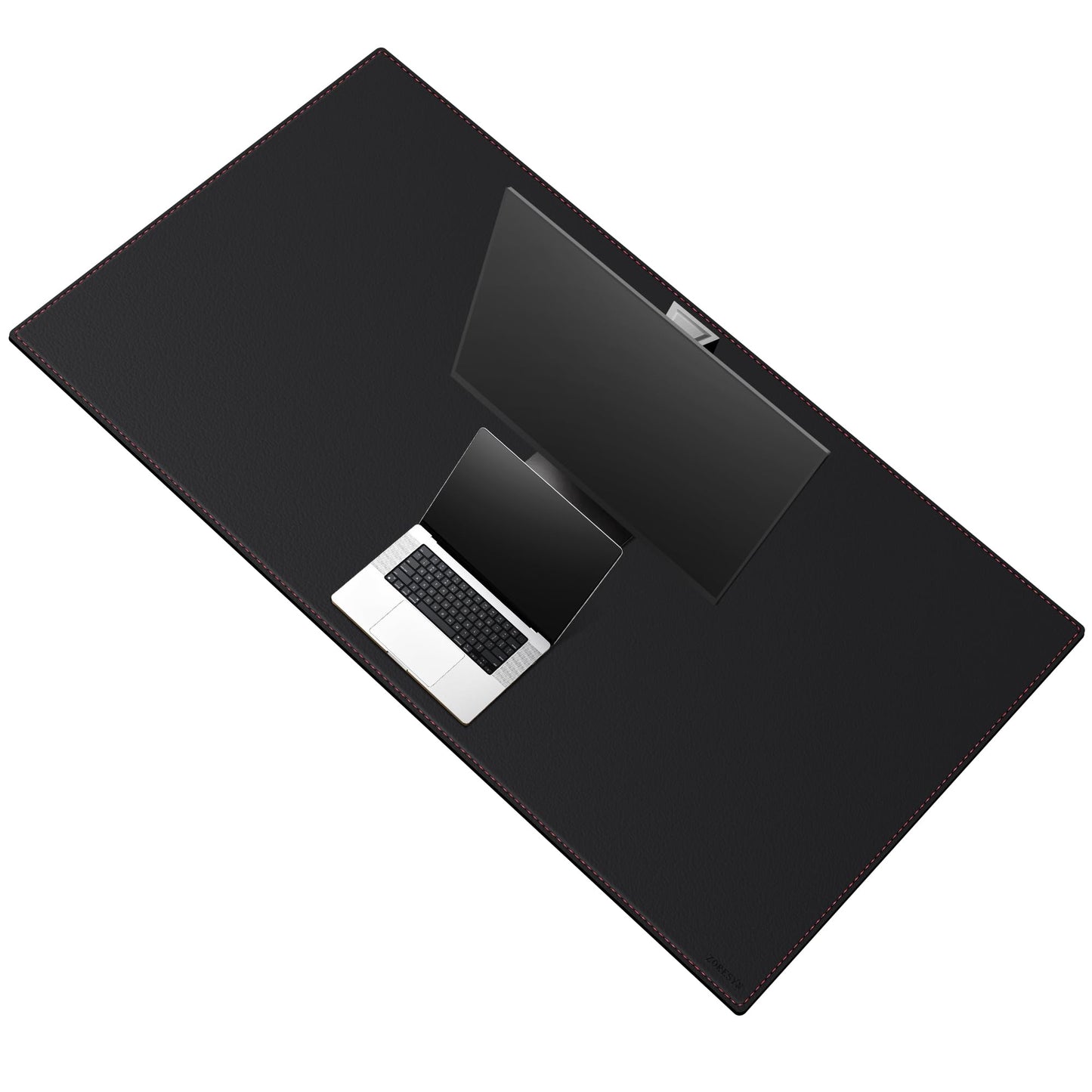 ZORESYN 59.1"x27.6" PU Leather Desk Pad Protector Black