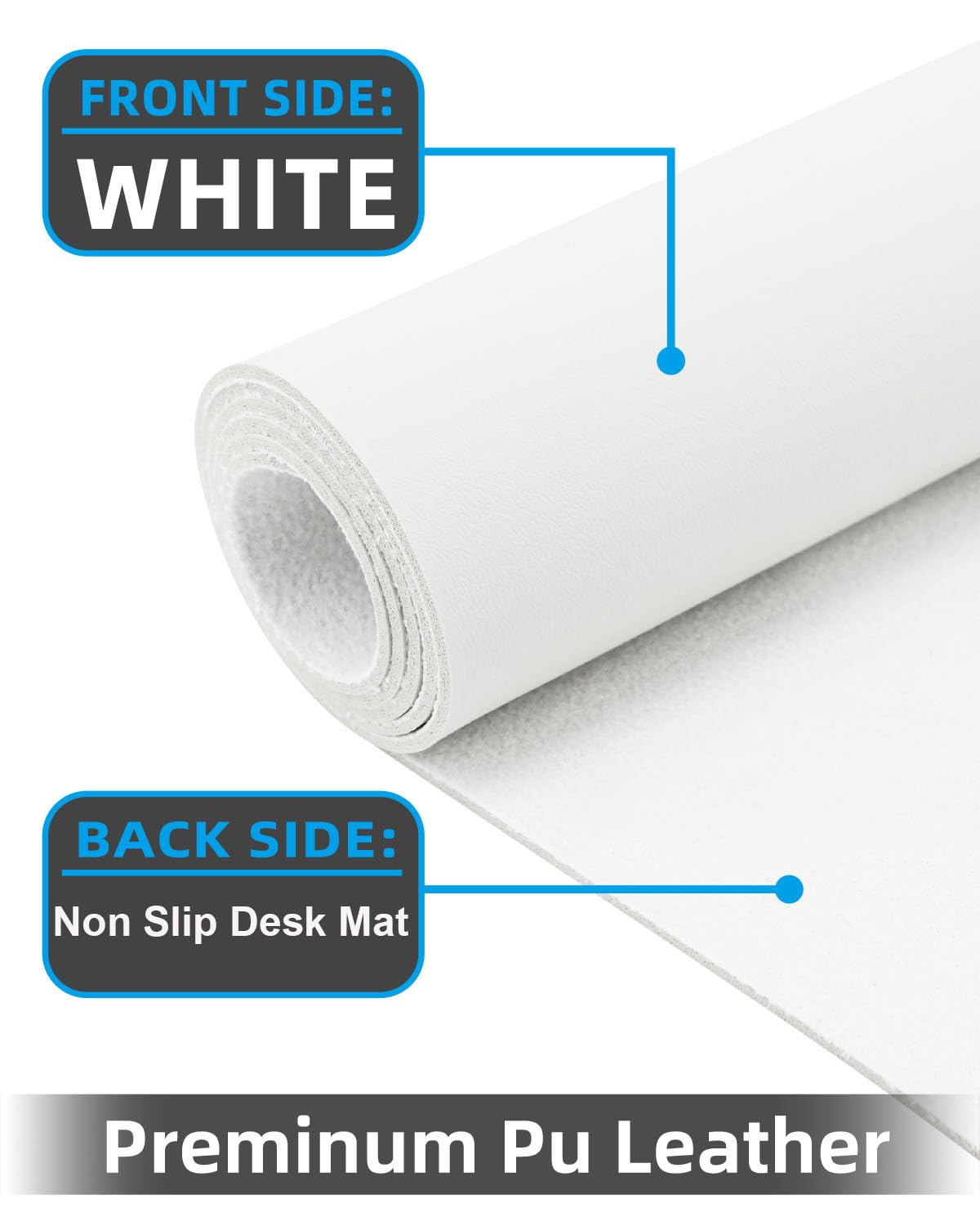 Extra Large Desk pad, Leather Desk Pad Protector,Office Desk Mat,Mouse Pad, Non-Slip Desk Blotter