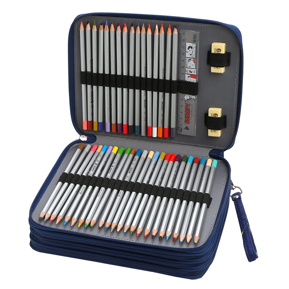 Lbxgap 184 Slots Pencil Case Organizer w/Removal Handle Strap