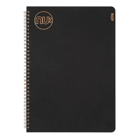 NU Notebooks - Kraft Range - Black Wire Bound A4 Notebook - Stationery Notebooks - Professional