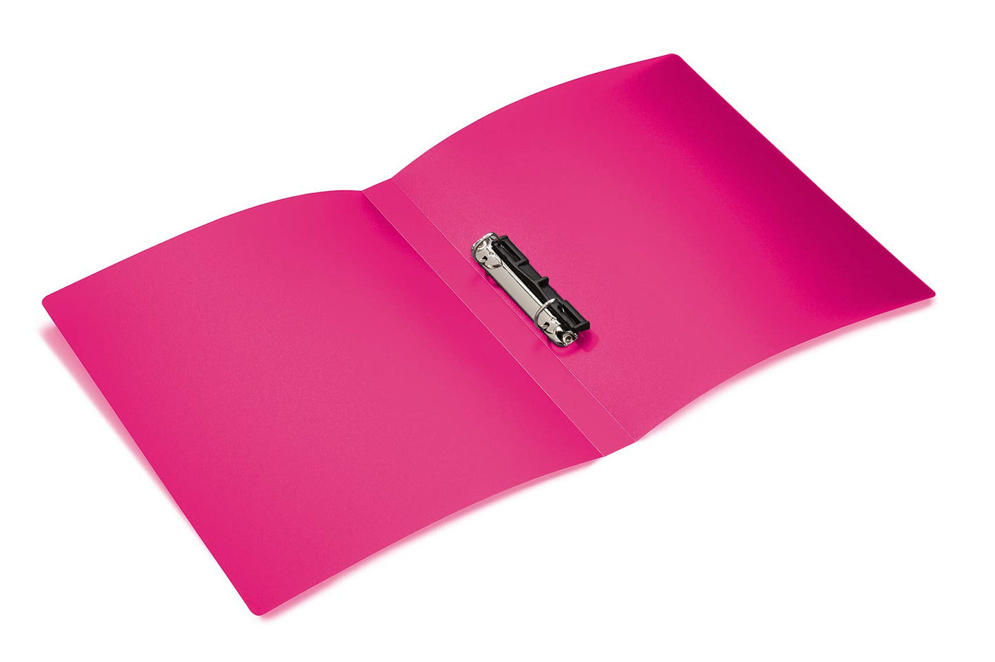 HERMA Ring Binder Translucent in Pink, A4, 25 mm Spine, Slim 2-Ring Binder Made of Plastic