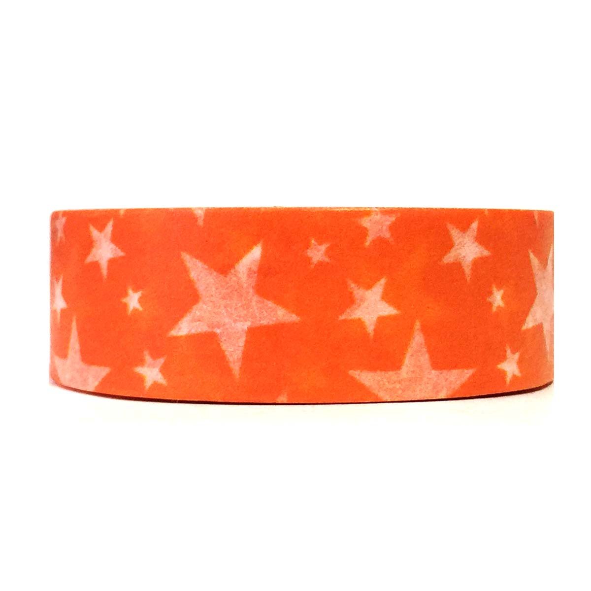 allydrew Decorative Washi Masking Tape, Tangerine Stars