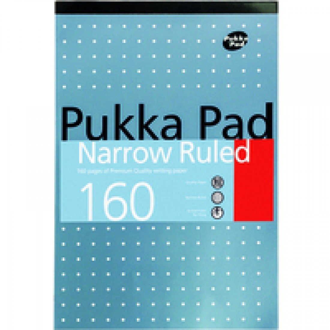 Pukka A4 Metallic Refill Narrow Feint and Ruled 160 Pages 80GAM Premium Quality Writing Paper
