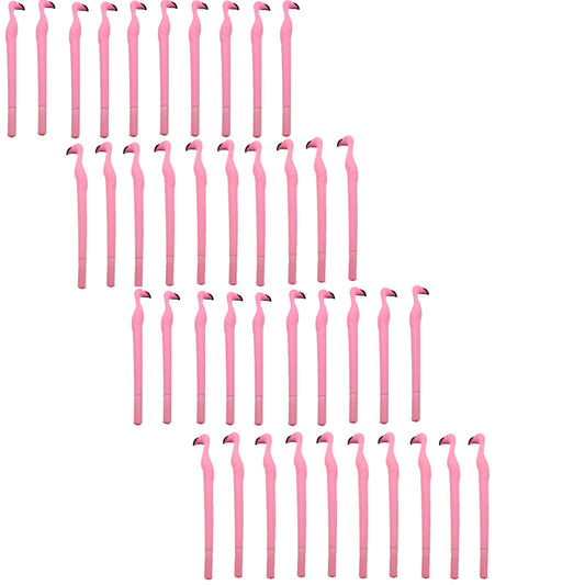 40PCS Pink Flamingo Gel Pens Flamingo Themed Party Favors Decorations