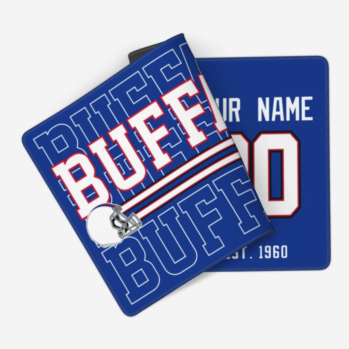 ANTKING Buffalo Mouse Pad Custom Name and Number Desk Pad for Men Women Youth Gifts