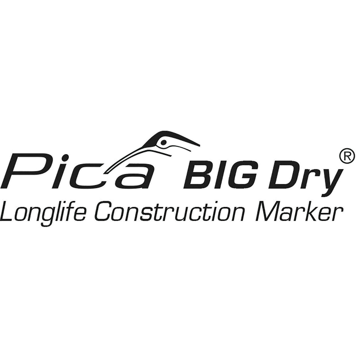 Pica 6060-6060 Big Dry 2 Pieces Carpenter's Pencil 6060 Mechanical Pencil Replaceable Lead, Pack of