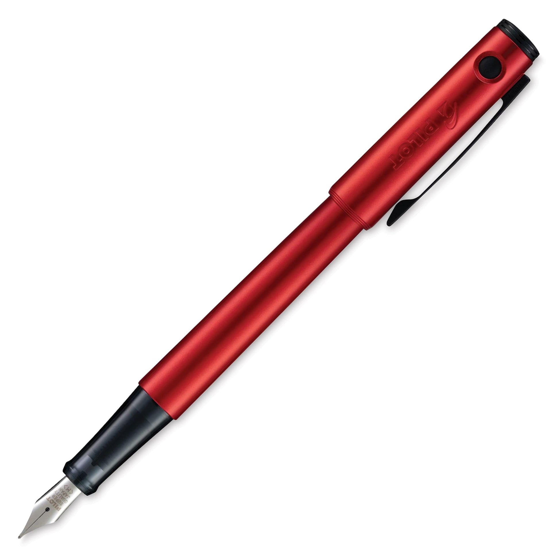 PILOT Explorer Lightweight Fountain Pen in Gift Box, Includes CON-B Converter; Red Barrel, Fine Nib
