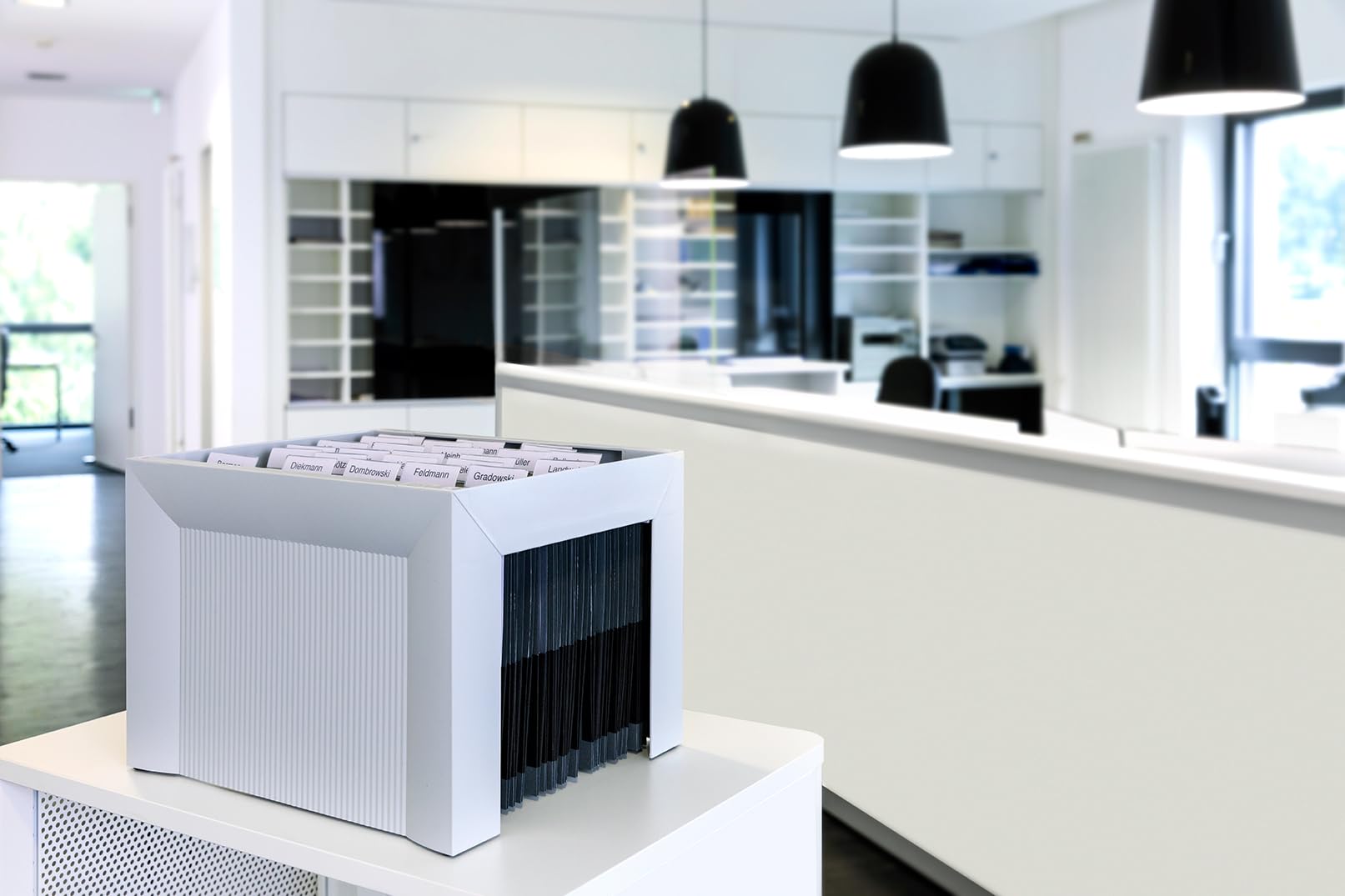 HAN 1905-11, KARAT Suspension file rack. Attractive, exclusive design, holds 35 suspension files