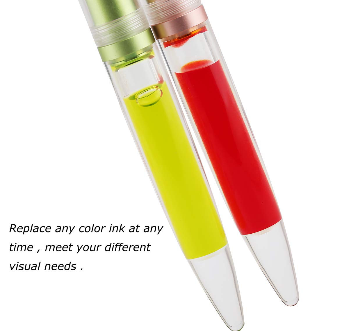 erofa M2 Metallic Green Fountain Pen (Extra Fine Nib 0.38mm) Transparent Eye Dropper Filling