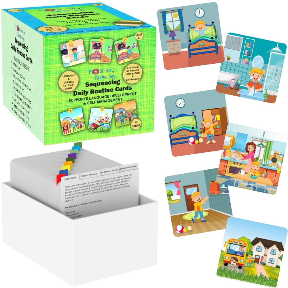 Sequencing Daily Routine Conversation Cards | Learning Material for Social Skills & Emotional