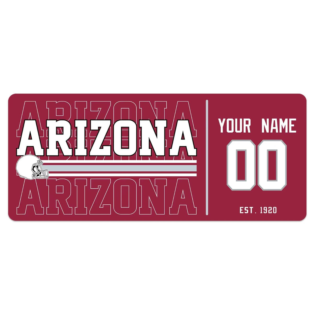 ANTKING Arizona Mouse Pad Custom Name and Number Desk Pad for Men Women Youth Gifts