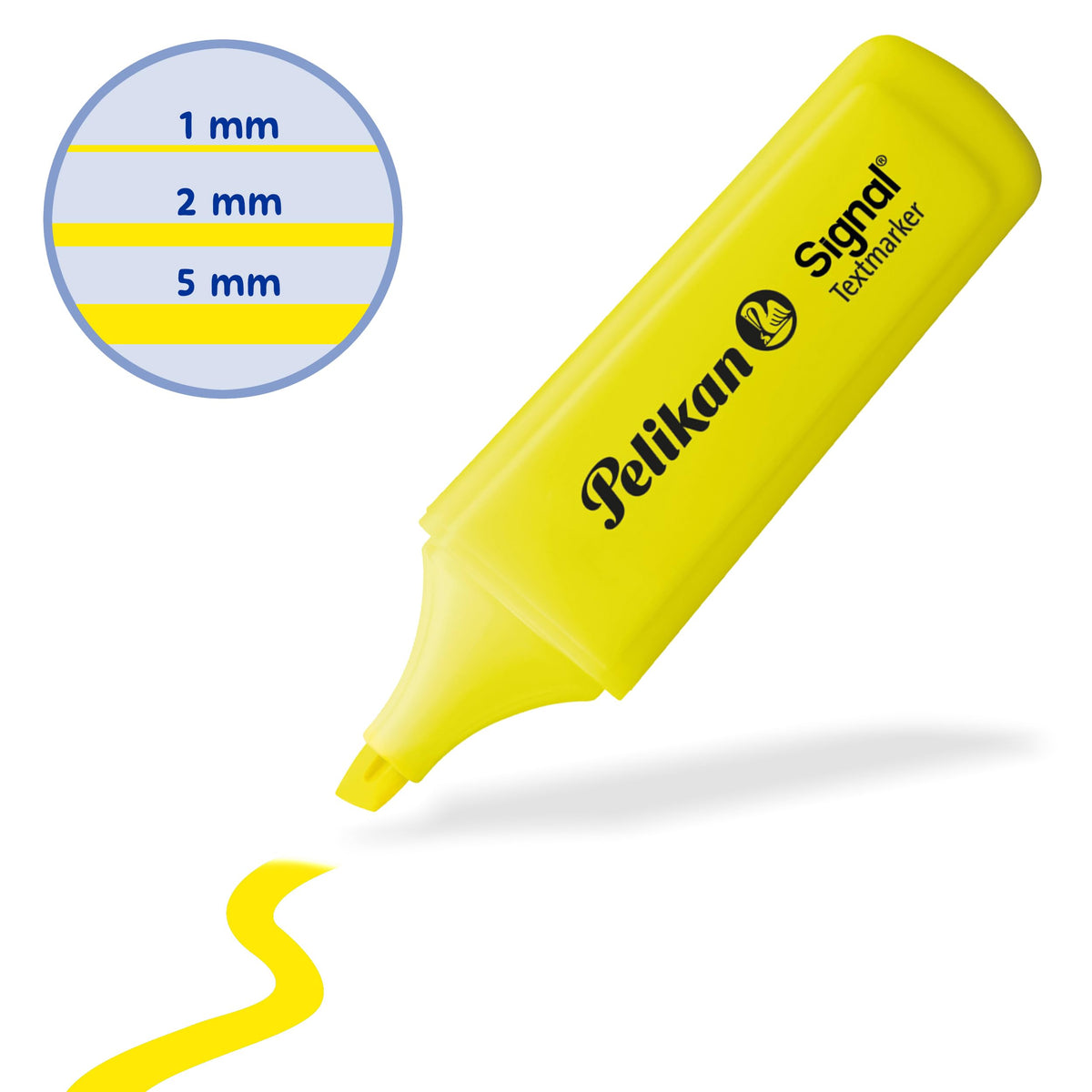 Pelikan Signal Highlighter, Blue, Assorted Colours, 4 Pieces in Polybag