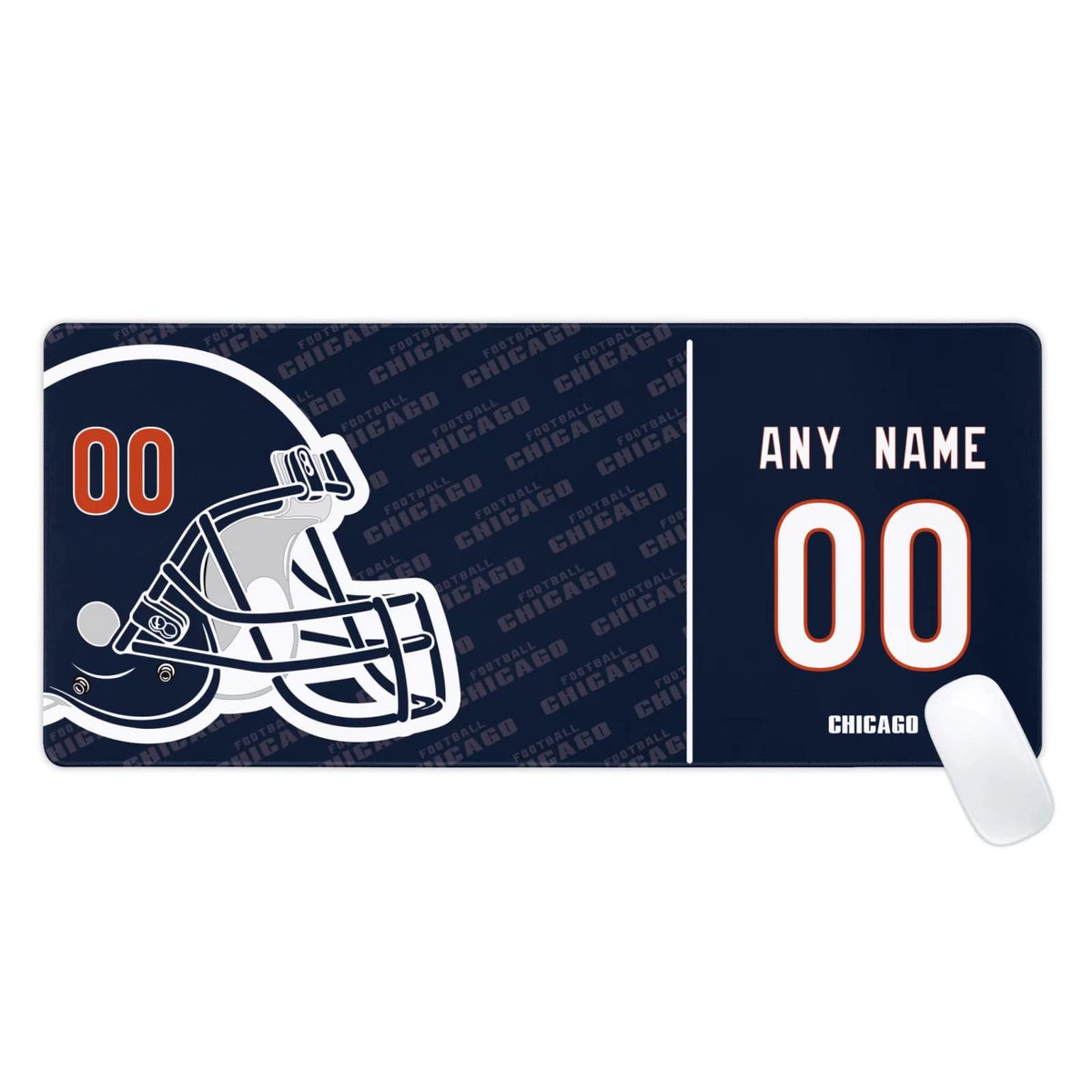 Chicago Mouse Pad Custom any Name and Number Desk Pad for Men Women Youth Gifts