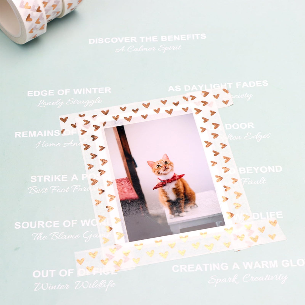 NatSumeBasics 2 Wedding Washi Tapes Foil Love Hearts Craft Masking Tape